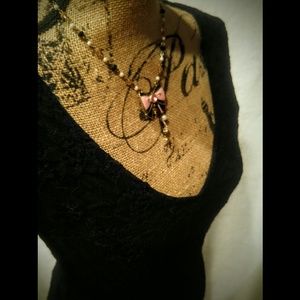 Sexy Lace Dress with FREE Betsy Johnson Necklace!